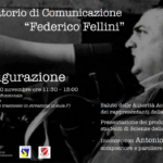 Inaugurazione Laboratorio di Comunicazione “Federico Fellini” – 30/11/2021 Unimol, Campobasso