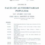 Faces of authoritarian populism – 04/05/2023, h. 9.30 – Università di Foggia