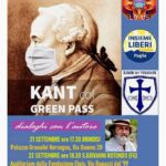 Kant col Green Pass. Dialoghi con l’autore – 21 settembre (Brindisi), 22 settembre (S. Giovanni Rotondo)