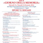 Per il Giorno della Memoria – Sport e Shoah – 25-26/01/2024, ore 9.30 – Aula Magna Società Nazionale Scienze Lettere e Arti in Napoli