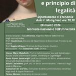 P.A., intelligenza artificiale e principio di legalità – 20/03/2024, 10.30 – Unimol Campobasso